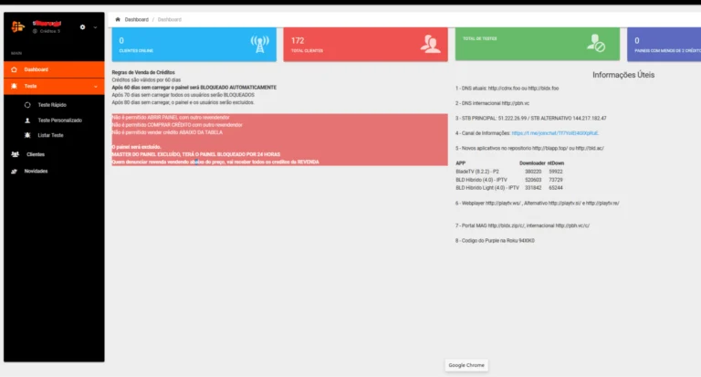 Painel IPTV Blade